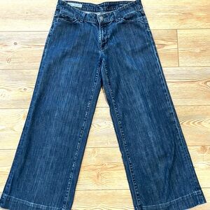 Citizens Of Humanity Garbo Palazzo Jeans Women's 30 Wide Leg Denim Dark Wash USA